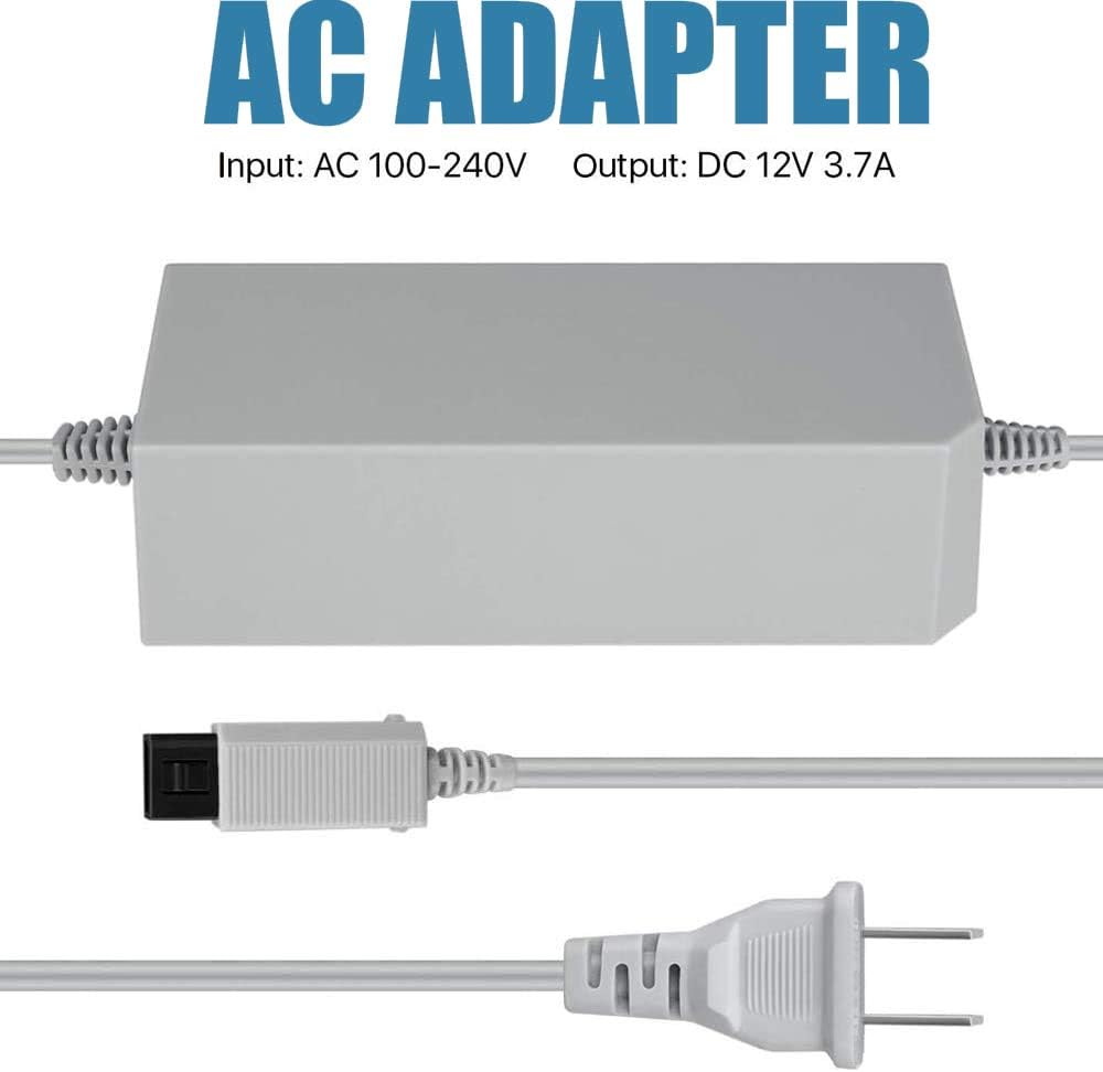 4 in 1 Wii Replacement Cables Set - AC Power Adapter, Wii to HDMI Converter, Wired Motion Sensor Bar and Composite AV Cable