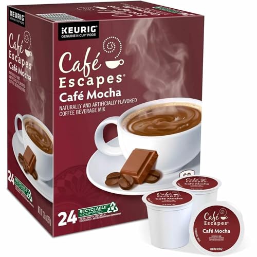Café Escapes Café Mocha K-Cups for Keurig Brewers, 24 pack, 24-count