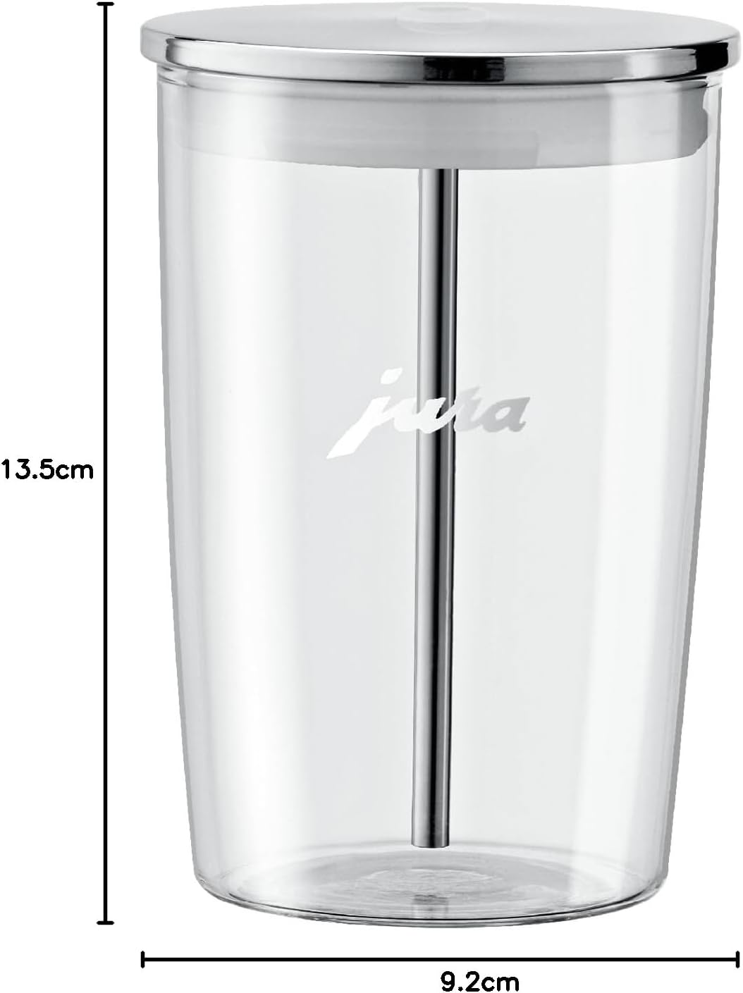 Jura 72570 Glass Milk Container, 9.2 x 9.2 x 13.5 cm