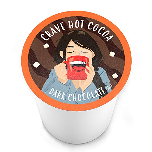 Crave Hot Chocolate Pods, Compatible with 2.0 K-Cup Brewers, Mint Chocolate, 40 Count