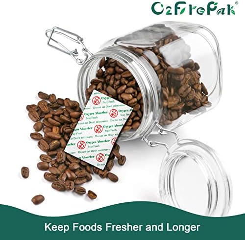 O2frepak 100CC(100Packets) Food Grade Oxygen Absorbers Packets Food Storage