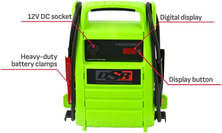 Schumacher Electric DSR Pro Series Portable Jump Starter & Power Station - 12V Jump Box for Car