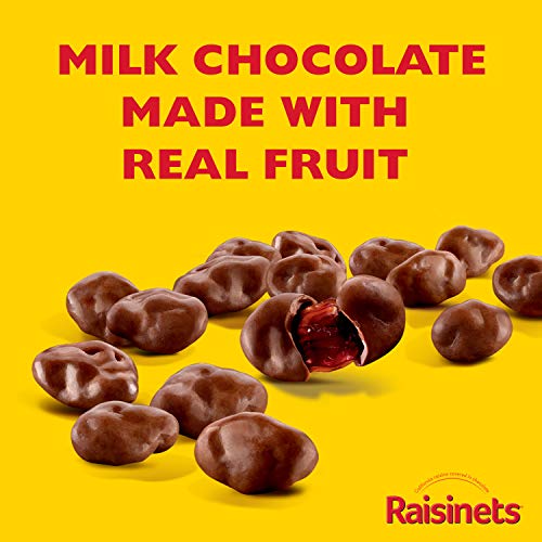 Raisinets, Milk Chocolate Covered California Raisins, Movie Theater Candy Box, 3.1 oz each, Bulk 15 Pack