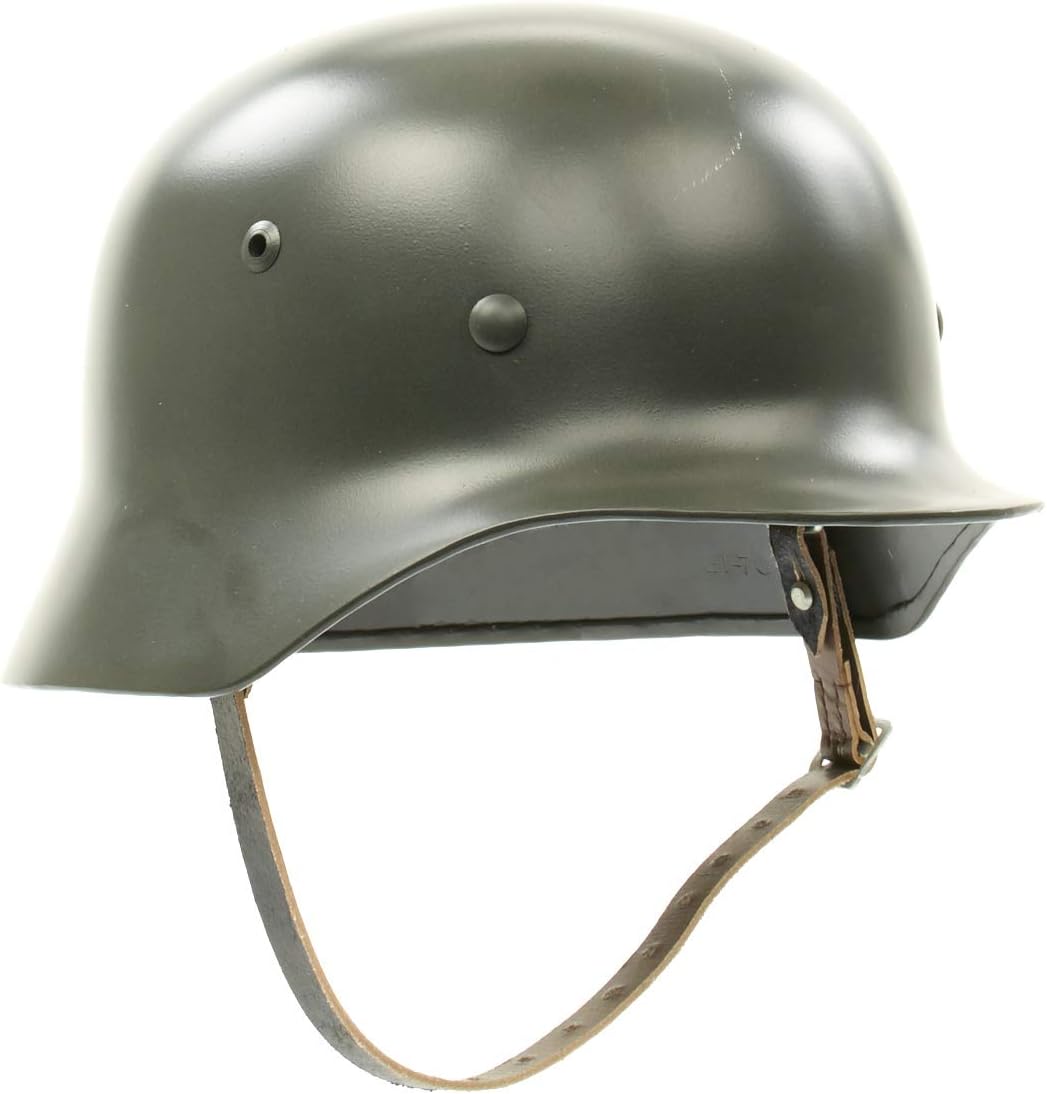 German WWII M35 Steel Helmet- Stahlhelm 35 WW2 M1935- Extra Large Shell- Size 70