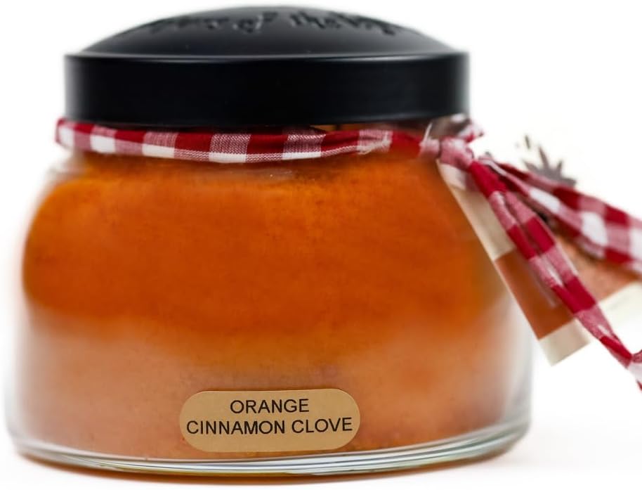A Cheerful Giver - Juicy Apple - 34oz Papa Scented Candle Jar with Lid - Keepers of the Light - 155 Hours of Burn Time, Gift for Women, Red | Long Lasting Aromatherapy Candle with up to 155 Hours of Burn Time - Gift Ready (34oz)