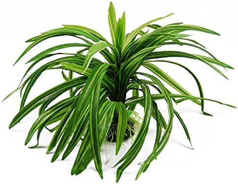CNZ Aquarium Artificial Plastic Plant Green, 9-inch | Fish Tank Decoration, Ornament