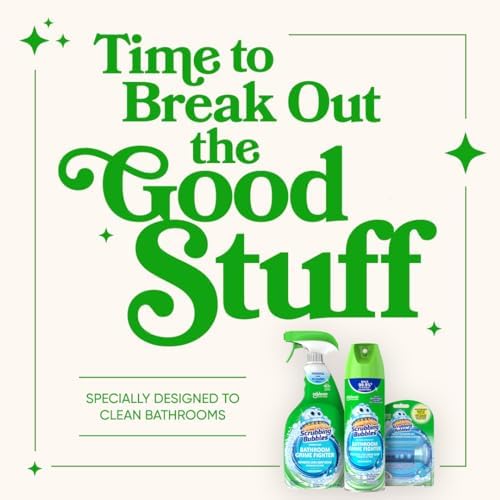 Scrubbing Bubbles Bathroom and Shower Cleaner Disinfectant Spray, Foaming Action Bathroom Grime Fighter, Citrus Scent, 32oz