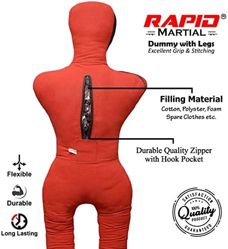 BJJ Wrestling Dummy Punching Bag Submission MMA Brazilian Jiu Jitsu Judo Karate Throwing Boxing Dummy, Dummies 6ft UNFILLED
