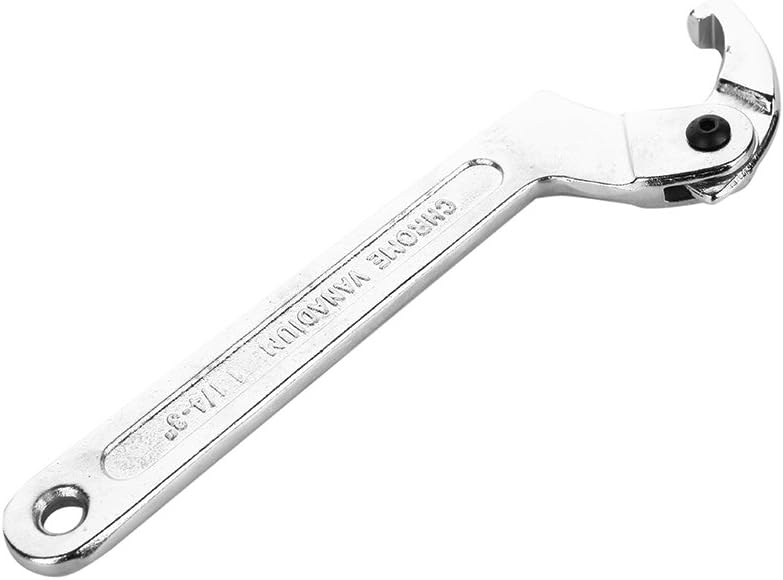 Chrome Vanadium C Pin Spanner Adjustable Hook Wrench, Square Head 32-76mm
