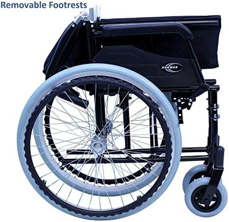 Karman 24 pounds LT-980 Ultra Lightweight Wheelchair, Black | 24 pounds
