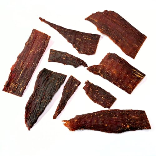 Old Fashioned Hickory Beef Jerky - No Frills Tough and Old Style Dry Beef Jerky - All Natural, Gluten Free, No Added Preservatives and No Added MSG, Healthy Protein Snacks, 2 oz (Pack of 3)