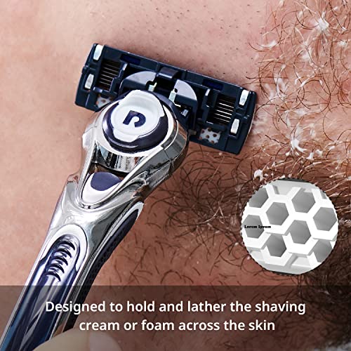 Dorco Pace 7 - Shaving Razor System for Men with Seven Curved Blades - Value Pack (10 Cartridges + 1 Handle)