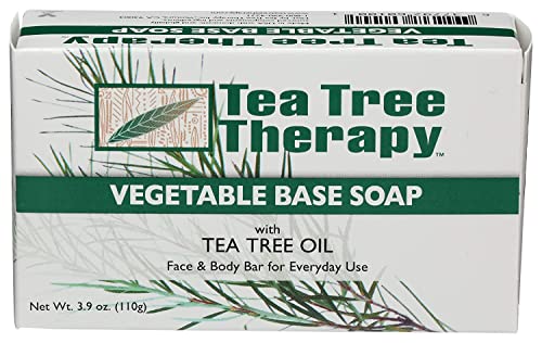 Tea Tree Therapy Vegetable Base Soap with Tea Tree Oil - 3.9 oz - Pack of 9