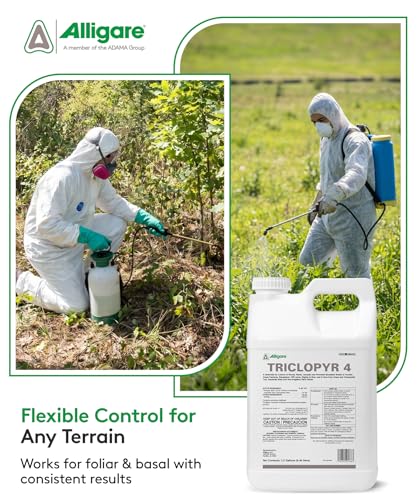ALLIGARE - : Triclopyr 4 Herbicide Selective Weed Killer for Woody Plants, Brush for Forestry, Pastures, Rights-of-Way & Industrial Sites - Compare to Garlon 4 & Remedy - 1 Gallon