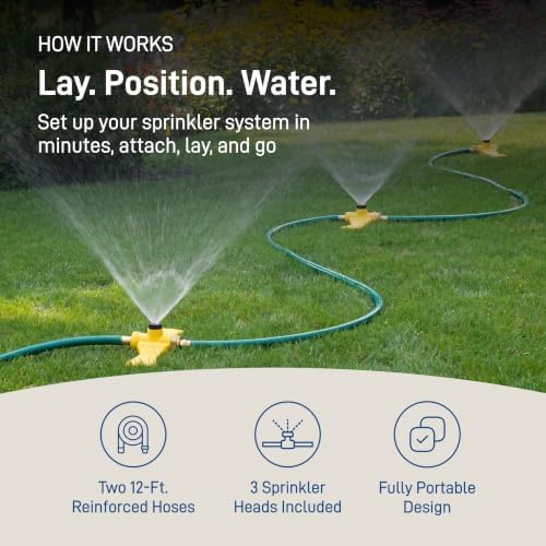 Orbit Port-A-Rain Above-Ground Sprinkler System, Green - 58092