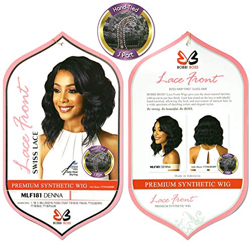 BOBBI BOSS Premium Synthetic Lace Front Wig - MLF181 DENNA (99J)