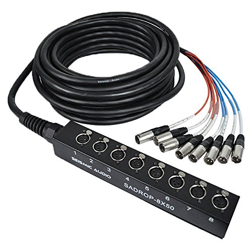 Seismic Audio SADROP-6x30 6 Channel Drop Snake Cable, 30-Feet Pro Audio Sub Snake