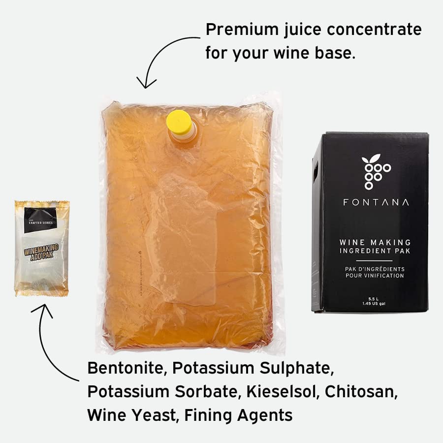 Fontana French Cabernet Sauvignon Wine Making Kit | 6 Gallon Wine Kit