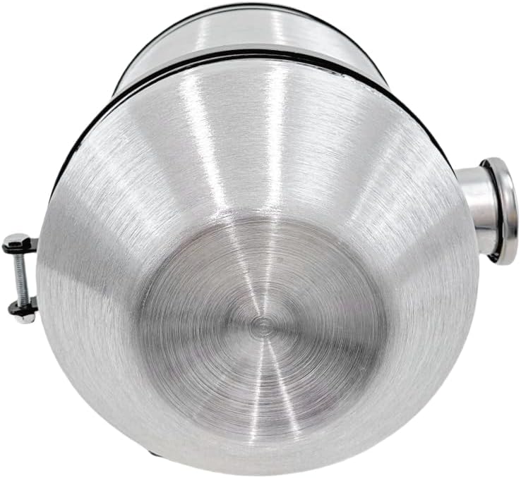 JSD 5 Gallons 10" x 16" Aluminum Spun Round Gas Tank End Fill 1/4" NPT Outlet- Off-road / Tractor Pull