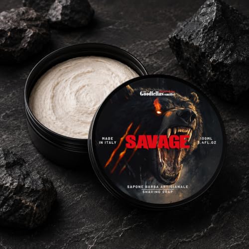 Goodfellas' Smile Savage Shaving Soap for Brush, Made in Italy
