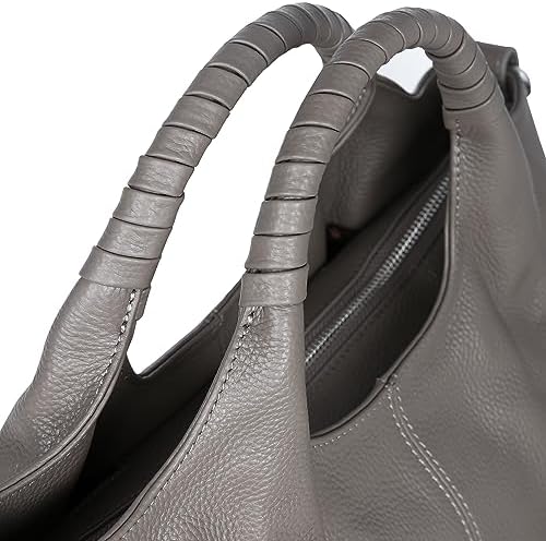 Iswee Leather Satchel Women Purse and Handbag Crossbody Shoulder Bag Hobo | Genuine Cowhide Leather Tote Top Handle Bag Soft & Durable Medium Size Bags with Detachable Multiple Pocketbooks Trendy