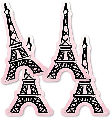 Big Dot of Happiness Paris, Ooh La La - Eiffel Tower Decorations DIY Paris Themed Baby Shower or Birthday Party Essentials - Set of 20