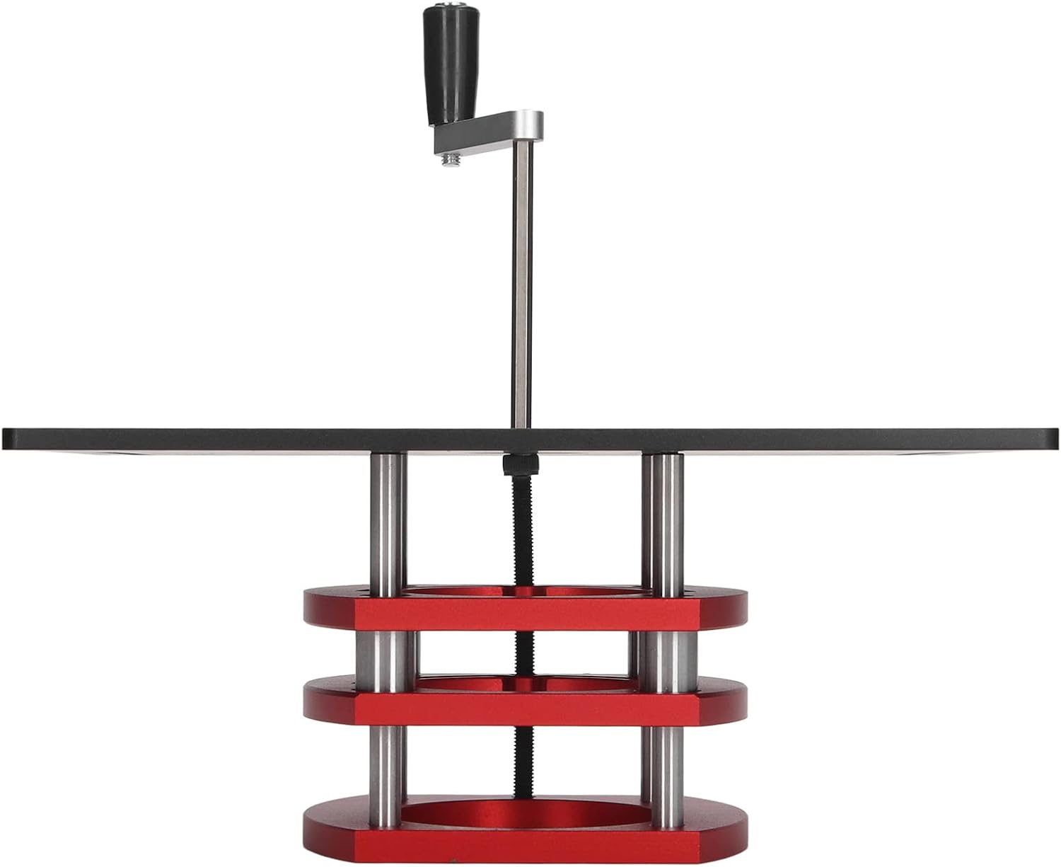 Kreg Router Table Lift Compatible, Aluminum Alloy Manual Router System Kit with Crank Handle for Easy Adjustment, Ideal for Small Trimming Machines Silver