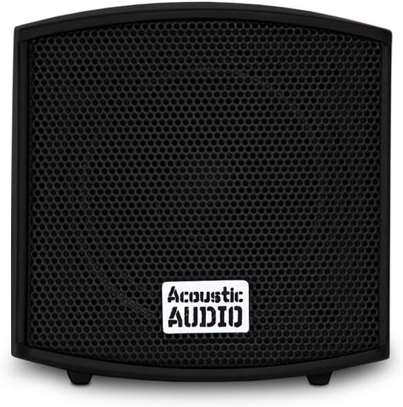 Acoustic Audio AA321B Mountable Indoor Speakers 400 Watts Black Bookshelf Pair