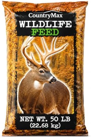 CountryMax 50LB Cracked Corn Chicken Feed, for Birds, Deer, Squirrels | High Energy, USA Sourced, Year-Round Feeding for Poultry, Wildlife, Birds. For Ground Feeding or Bird Feeders