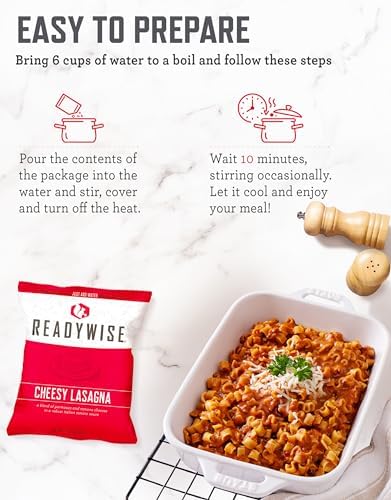 ReadyWise Emergency Food Supply - 18 Servings Favorites Box, Survival Food Kit with Freeze Dried Prepper Food & Dehydrated Meals