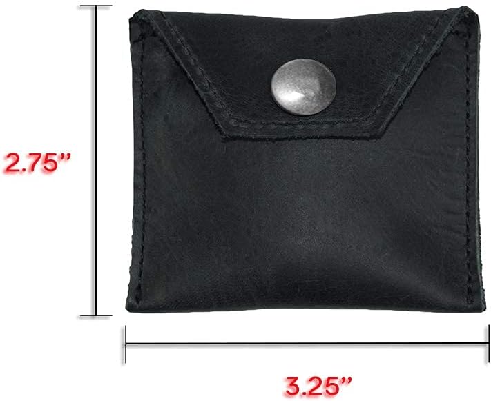 Hide & Drink, Rustic Leather Tampon Case, Condom Holder Pouch, Secret Stash Handmade :: Bourbon Brown