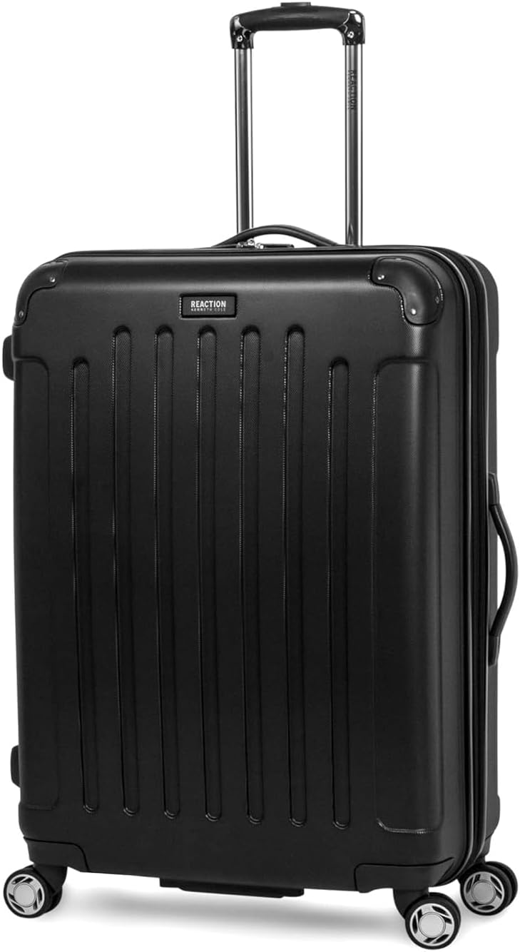 Kenneth Cole REACTION Renegade Luggage Expandable 8-Wheel Spinner Lightweight Hardside Suitcase, Champagne, 20-Inch Carry On