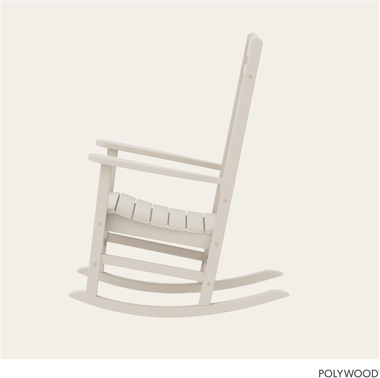 POLYWOOD Presidential Rocking Chair in White