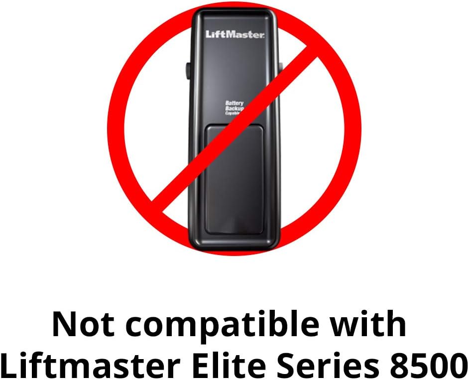 LiftMaster 883LMW Wall-Mounted Wired Push Garage Door Opener and Doorbell Button with Light Button - Compatible only with Security+ 2.0 Garage Door