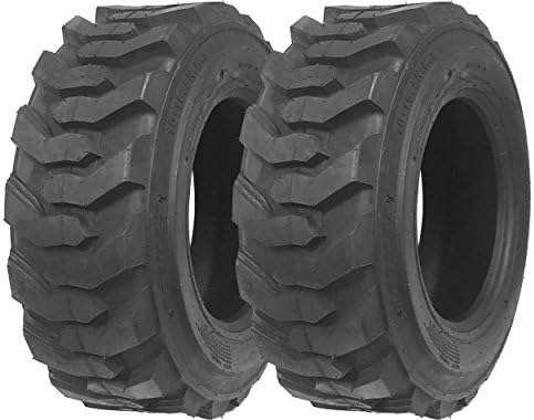 ZEEMAX (2) HD 12-16.5/14PR G2 Skid Steer Tires Bobcat with Rim Guard 12002