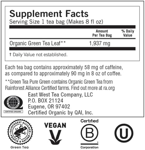 Yogi Tea, Green Tea Pure Green, 16 Count