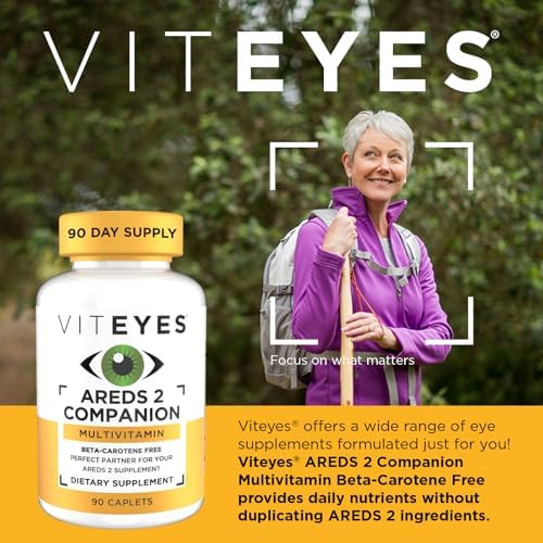 Viteyes Classic AREDS 2 Companion Multivitamin Supplement, Comprehensive Multivitamin Formula for AREDS 2 Users, 90 Capsules