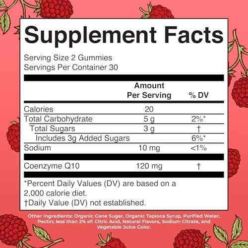 MaryRuth Organics CoQ10 Gummies | Coenzyme Q10 | Gummy Supplements for Heart Health & Cellular Health | Antioxidant | CoQ10 120 mg | Vegan | Non-GMO