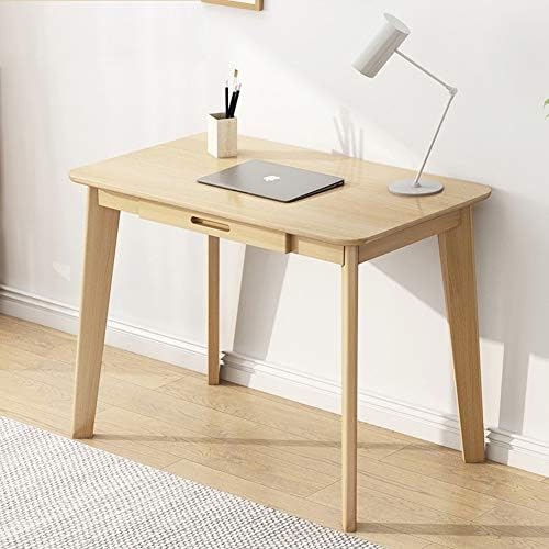 IOTXY Solid Wood Writing Desk - Home Office Laptop Computer Table, Walnut