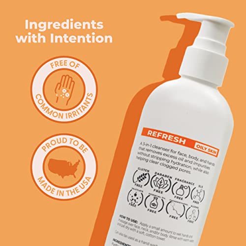 Cleure Fragrance Free Body Wash for Sensitive Skin & Eczema (12 oz) | Hypoallergenic, Sulfate Free, Paraben Free, pH balanced Body Soap for Eczema Prone Skin or other Sensitive Skin Conditions