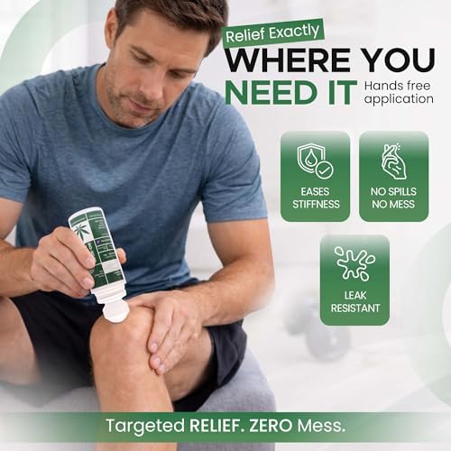 BIO-RELIEF Fast-Acting Hemp Pain Relief Roll On, Cool & Topical Pain Relief