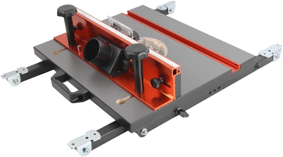 O’SKOOL Foldable Benchtop Trim Router Table with Adjustable Stand | Portable Benchtop Routing With Fold-Flat Storage And Pre-Drilled Fit For