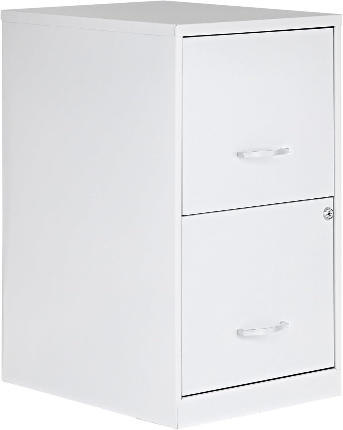 NuSparc 2 Drawer Locking Filing Cabinet | Pre-Assembled Steel Construction | Space-Saving Design is Perfect for Home and Small Office | Letter-Size | Assembled in North America