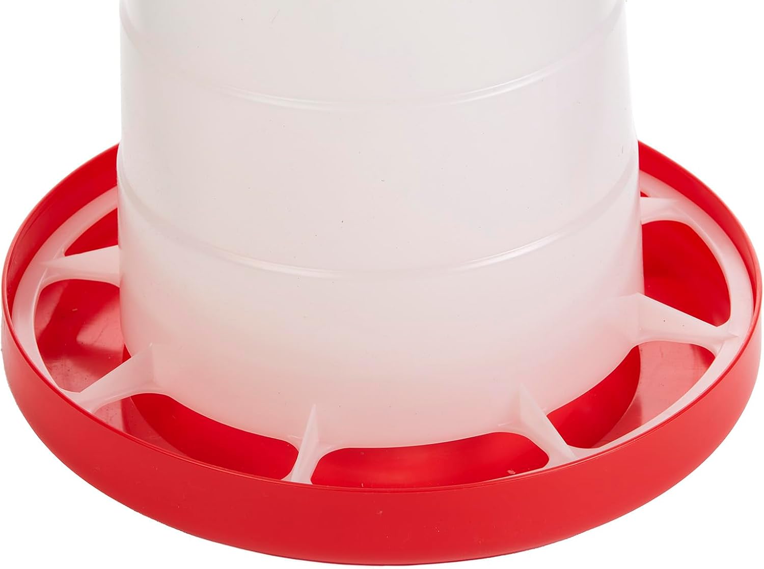 Little Giant® Plastic Hanging Poultry Feeder | Heavy Duty Automatic Feed Container for Poultry (Red, 3 Pound)