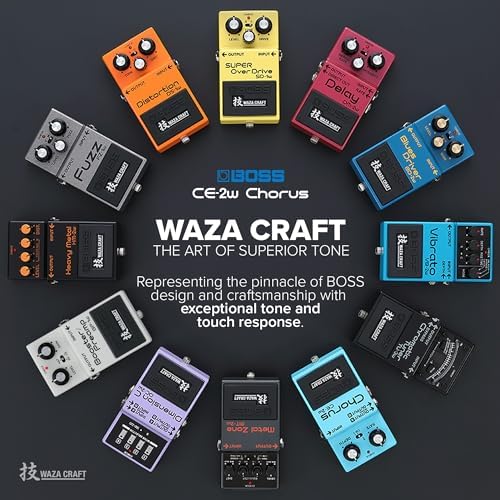 BOSS CE-2W Chorus | Premium Waza Craft Guitar Effect Pedal with Analog Circuitry | True Reproduction of the Legendary CE-2 & CE-1 Chorus Pedals