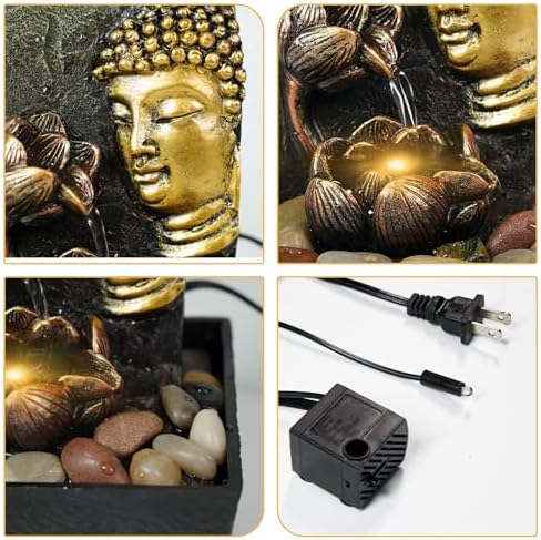 Resin LED Indoor Water Fountains | Office, Home Relocation Gifts