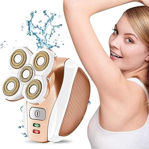 Painless Electric Razor for Women, Rechargeable Waterproof Electric Shaver