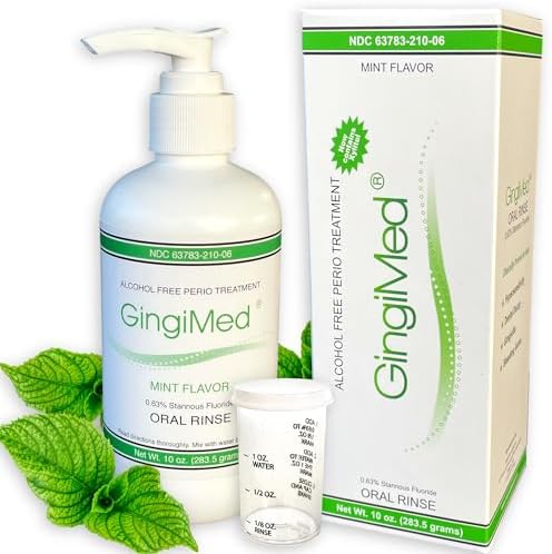 Stannous Fluoride Mouthwash Rinse, Mint, 10 oz | Alcohol-Free Perio Treatment, Clinically Shown to Help Reduce Sensitivity, Tooth Decay, Gingivitis and Bleeding Gums