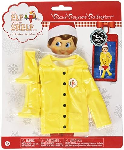 Elf on the Shelf Claus Couture Caroling in the Raincoat