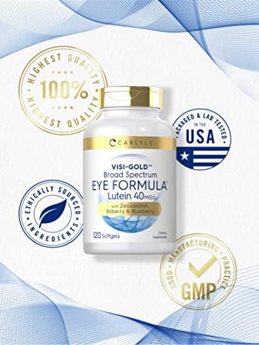 Carlyle Eye Health with Lutein, Zeaxanthin & Bilberry | 120 Softgels